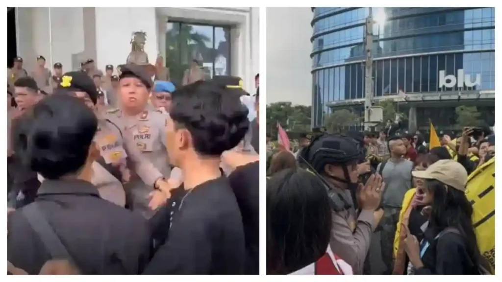 kolase-polisi-di-jambi-dan-kapolsek-menteng-saat-demo-mahasiswa